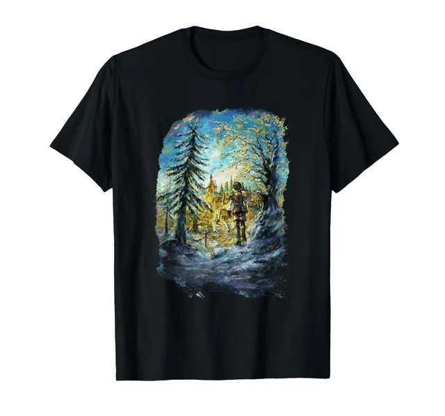 square-enix-octopath-traveler-0-t-shirt-illustration-marineblau image 1