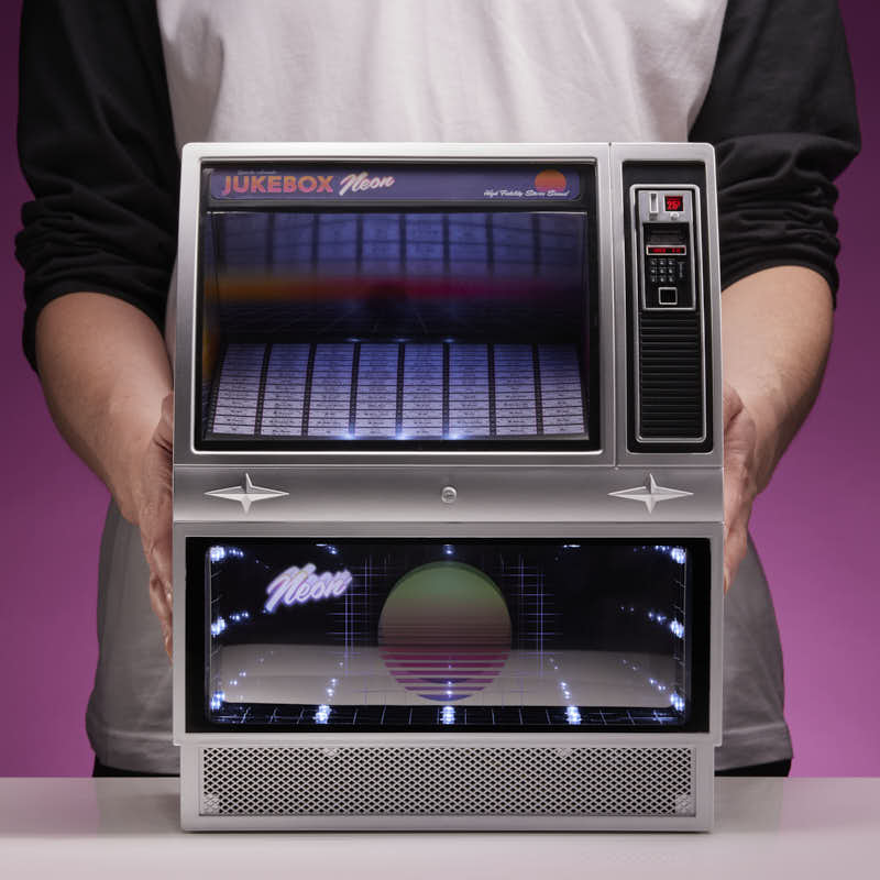 numskull-quarter-arcades-mini-jukebox-bluetooth-neon-80s image 4