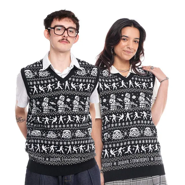 original-stormtrooper-christmas-strickweste-top-schwarz-wei image 1