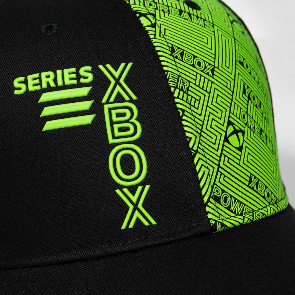 numskull-xbox-core-pattern-snapback-cap-schwarz-gr-n-one-size image 4