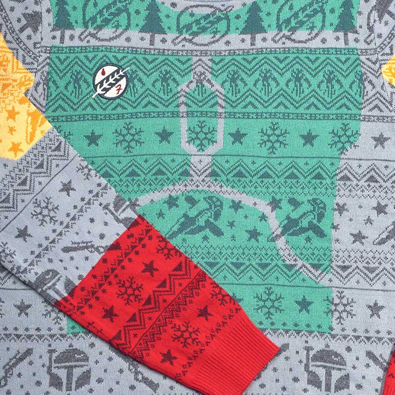 star-wars-boba-fett-weihnachtspullover-strick-gr-m-unisex image 6