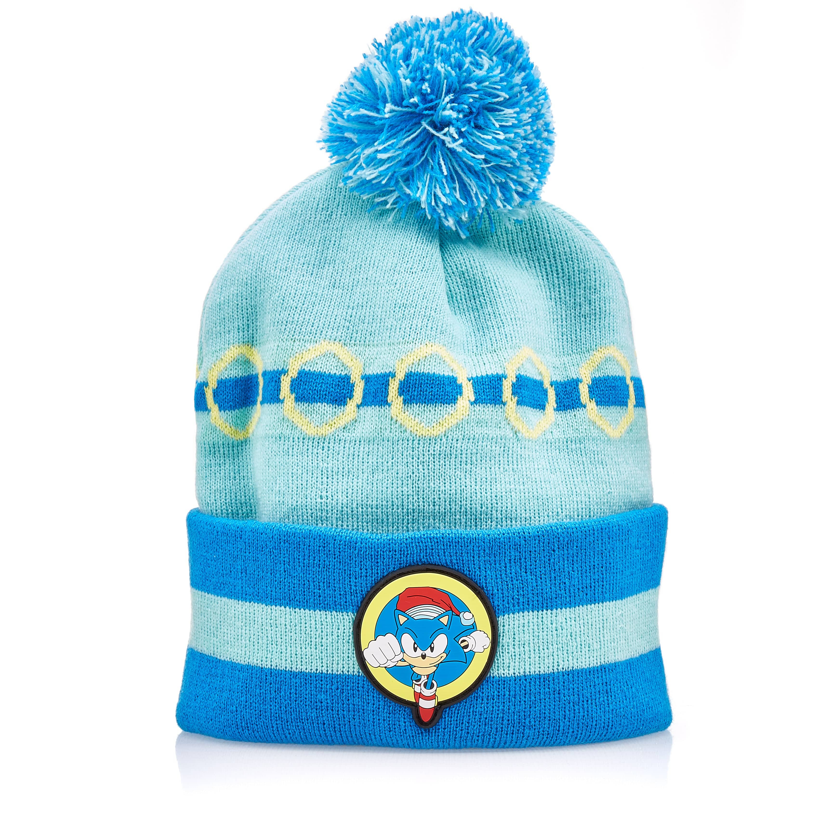 sonic-the-hedgehog-classic-winter-beanie-strickm-tze-blau image 1
