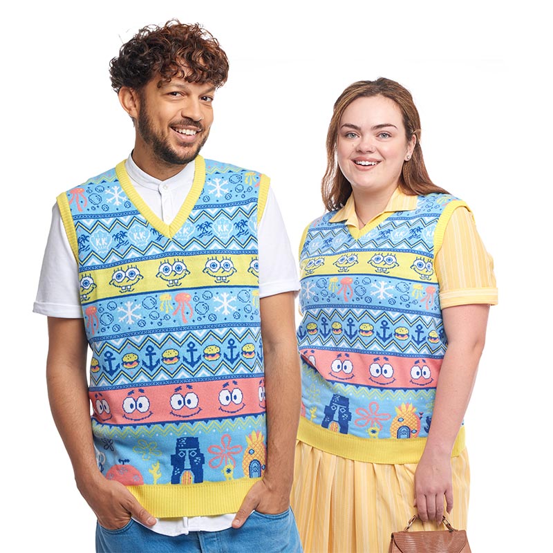 numskull-spongebob-christmas-strickweste-tank-top-gr-m image 8