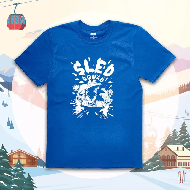 sonic-the-hedgehog-sled-squad-t-shirt-baumwolle-dunkelblau image 1