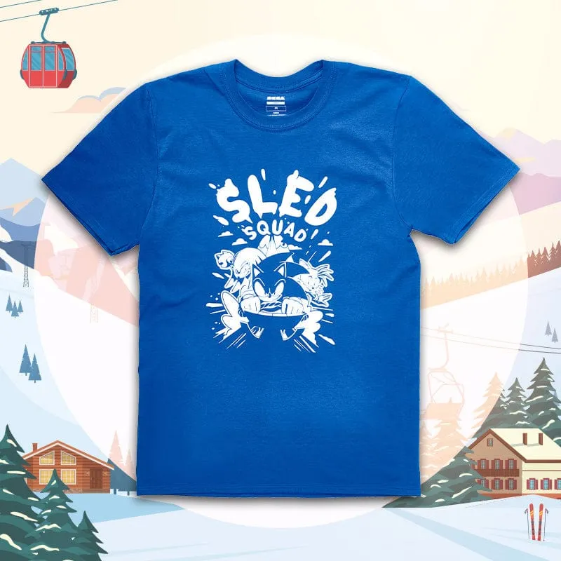 sonic-the-hedgehog-sled-squad-t-shirt-baumwolle-dunkelblau image 1