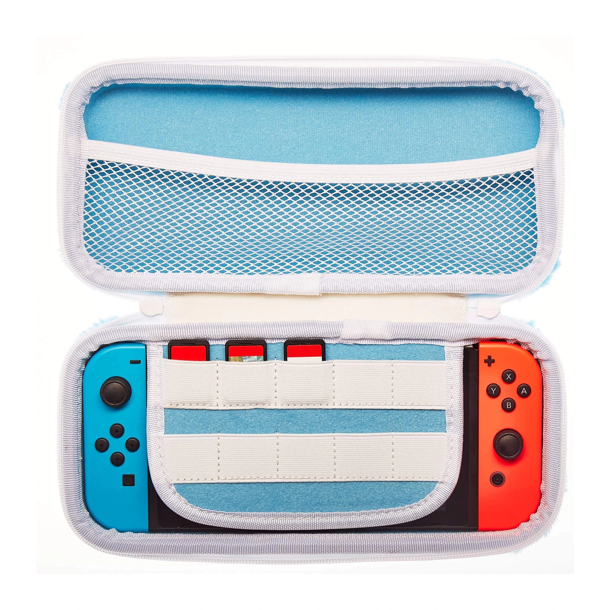 nintendo-switch-unicorn-carry-case-h-lle-blau-flauschig image 2