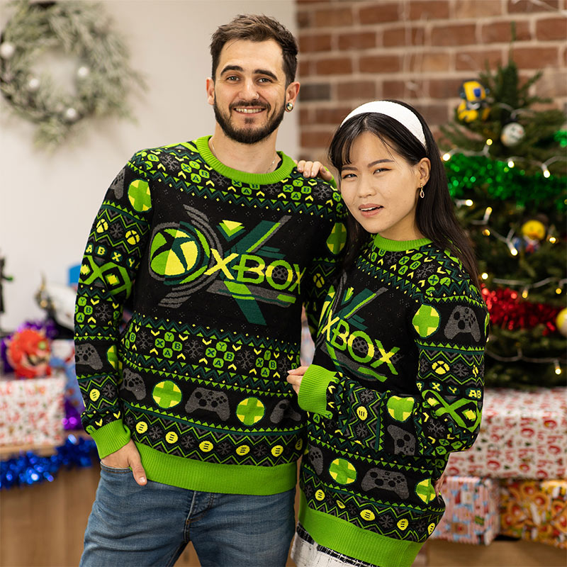 numskull-xbox-christmas-jumper-ugly-sweater-gr-e-m-gr-n image 2