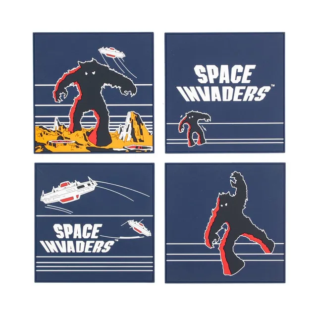 numskull-space-invaders-untersetzer-set-retro-pixel-coaster image 1