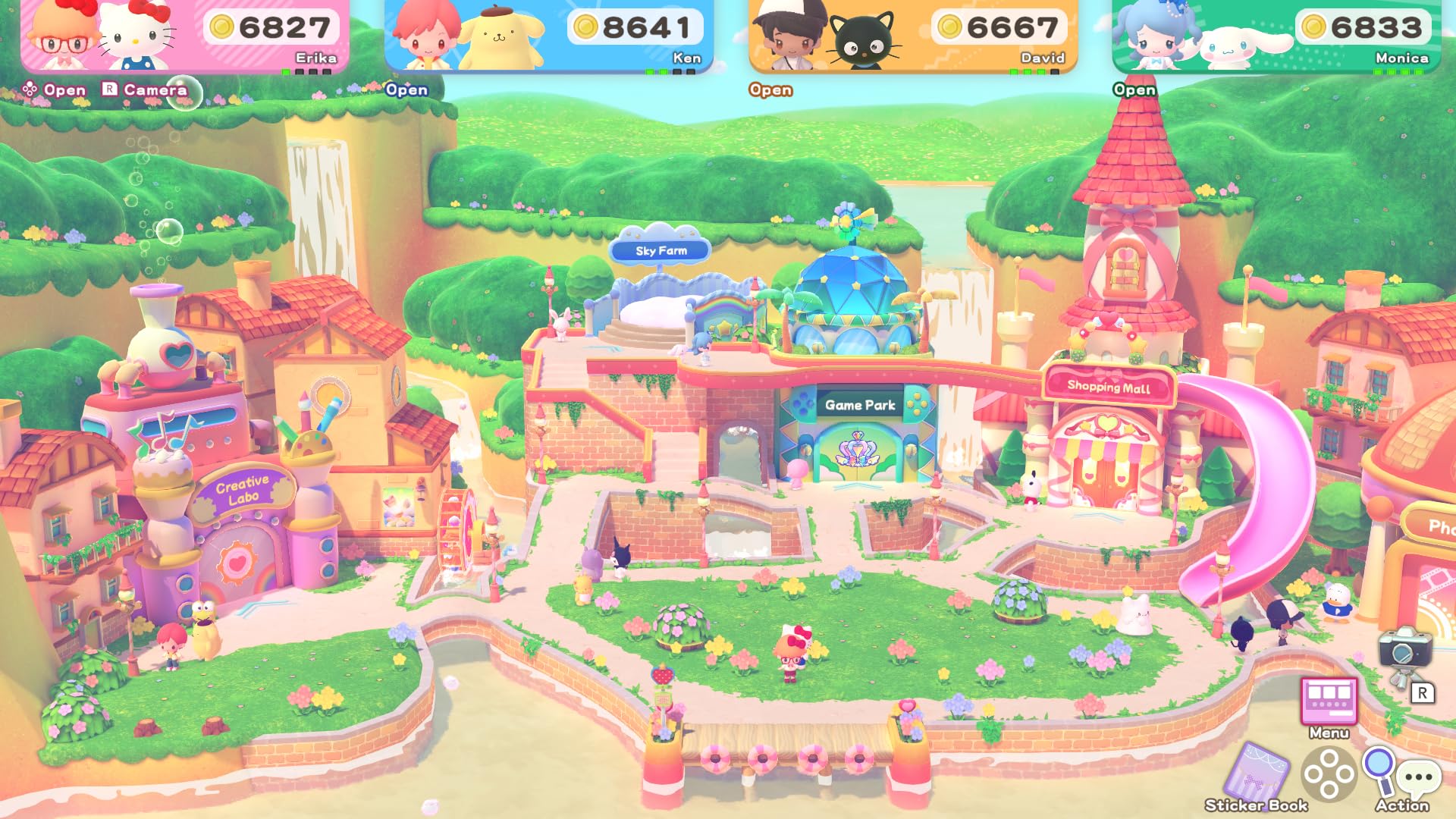 sanrio-hello-kitty-party-land-launch-edition-switch-spiel-malbuch image 5