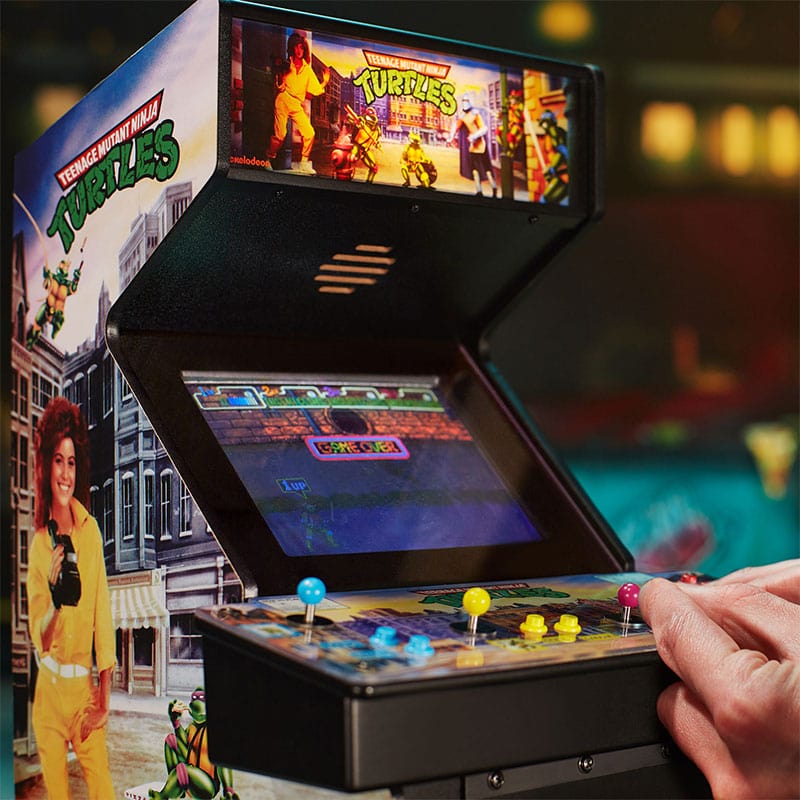 numskull-quarter-arcades-tmnt-arcade-automat-1-4-mit-hocker image 3