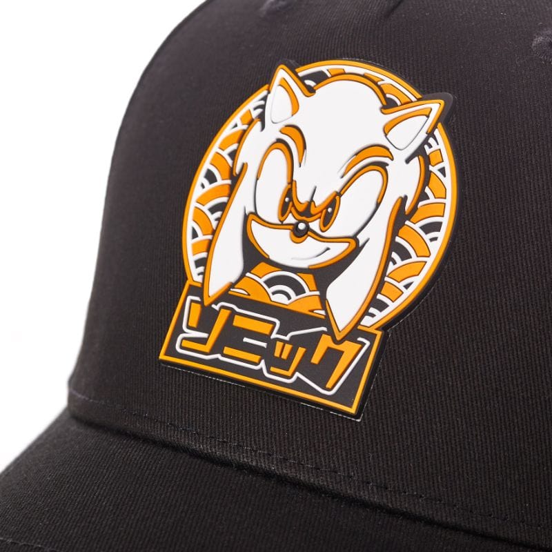 sonic-shonen-rubber-patch-snapback-cap-schwarz image 4