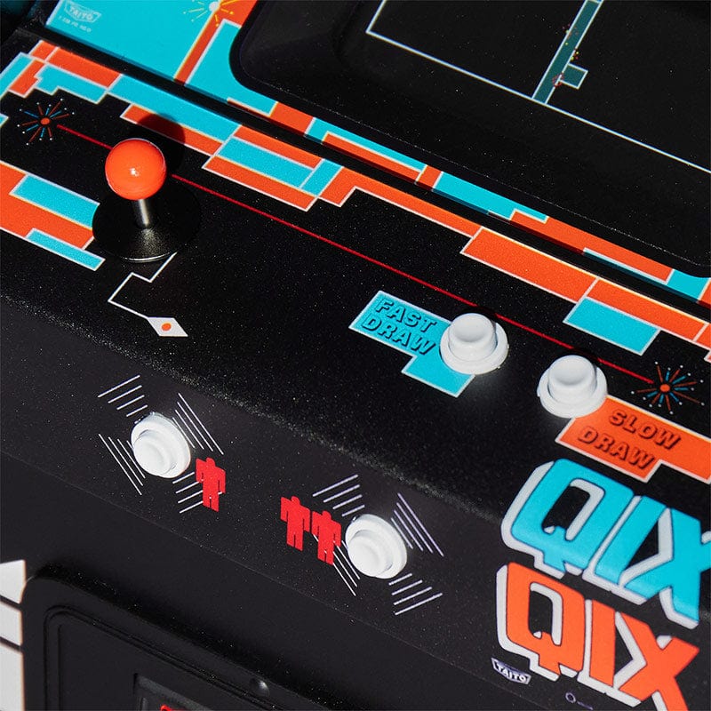 numskull-quarter-arcades-qix-mini-arcade-automat-spielbar-holz image 3