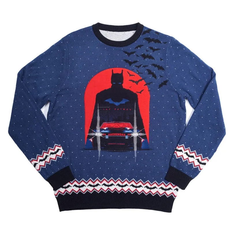 numskull-batman-winter-christmas-jumper-ugly-sweater-strick image 1