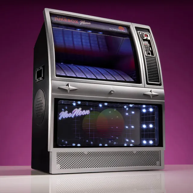 numskull-quarter-arcades-mini-jukebox-bluetooth-neon-80s image 1
