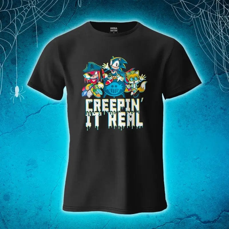 sonic-creepin-it-real-t-shirt-halloween-unisex-print image 1