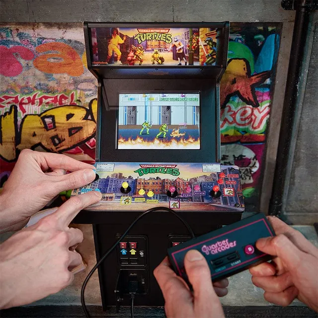 numskull-tmnt-quarter-arcade-turtles-in-time-signiert-sammler image 1
