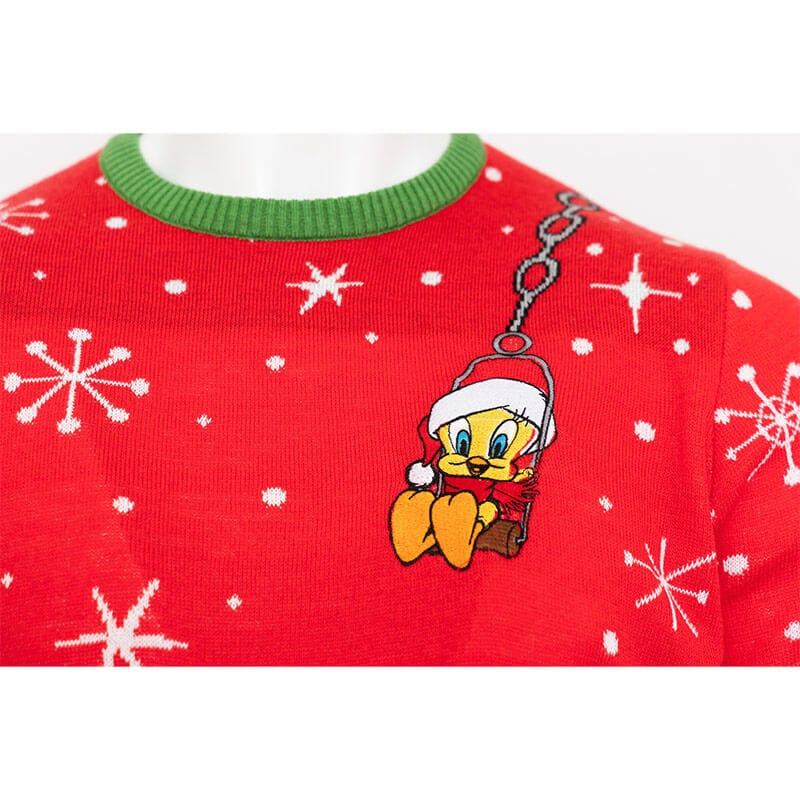 numskull-looney-tunes-weihnachtspullover-rot-unisex image 2