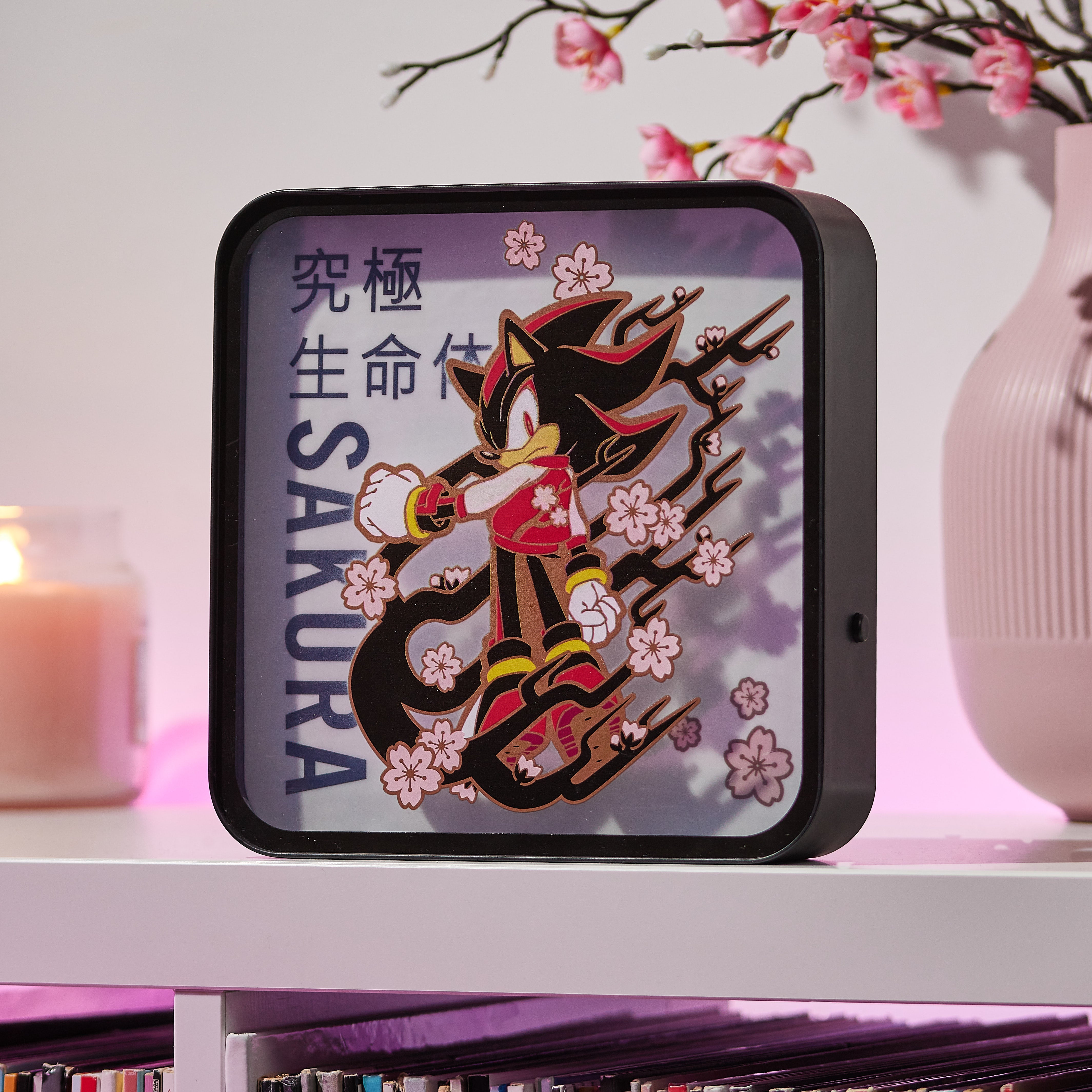 numskull-sonic-lampe-sakura-shadow-acryl-led-tisch-wandlicht image 3