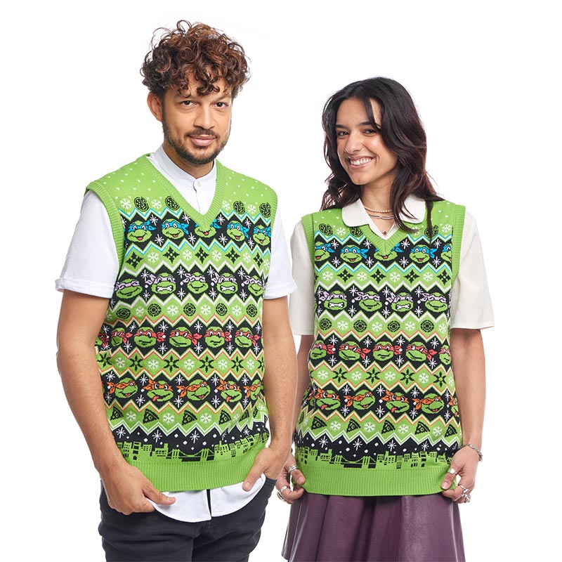 teenage-mutant-ninja-turtles-christmas-strickweste-acryl-unisex image 7