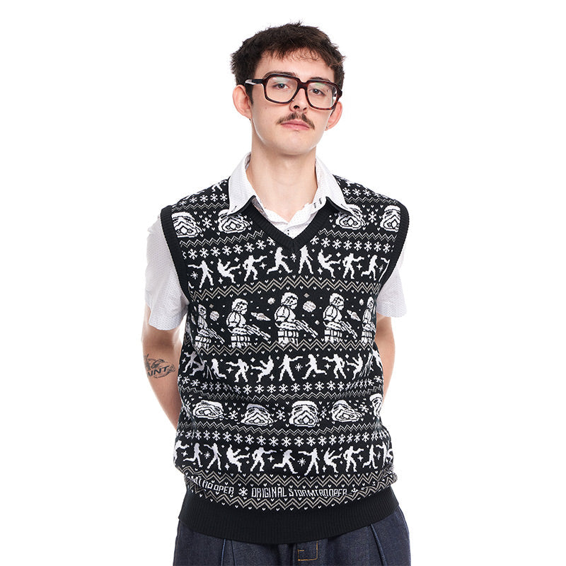 original-stormtrooper-christmas-strickweste-top-schwarz-wei image 4