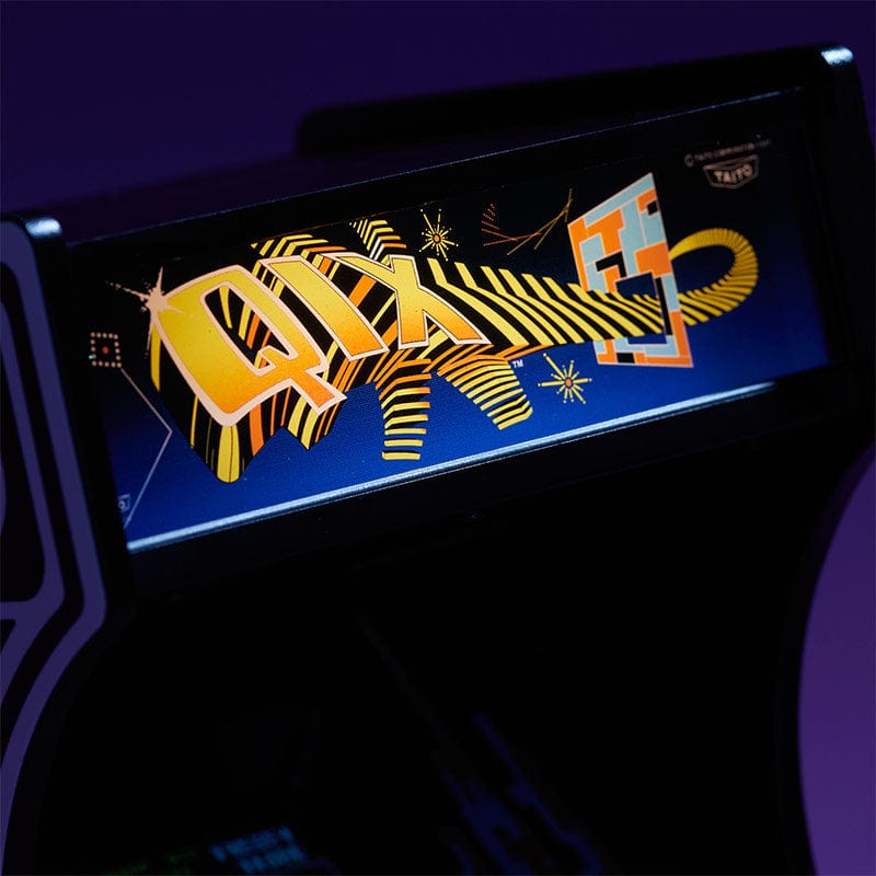 numskull-quarter-arcades-qix-mini-arcade-automat-spielbar-holz image 4