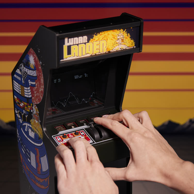 atari-lunar-lander-quarter-arcade-mini-automat-1-4-sammler image 2