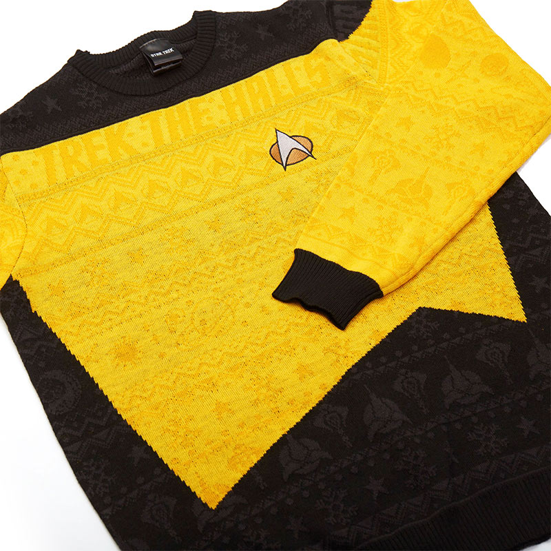 numskull-star-trek-yellow-christmas-jumper-weihnachtspullover-gelb image 3