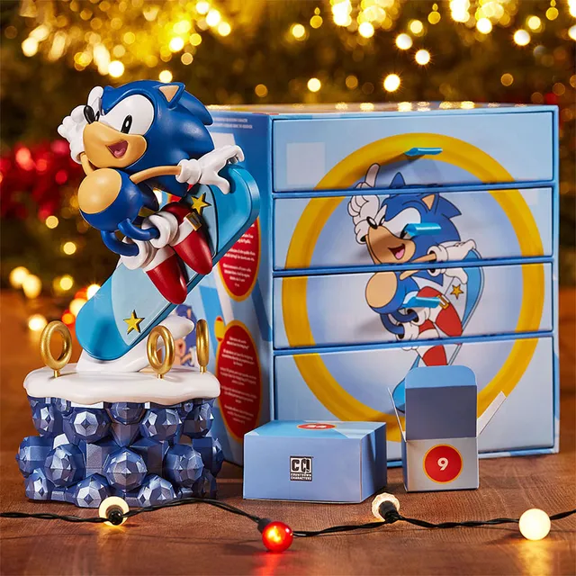 numskull-sonic-countdown-characters-adventskalender-snowboard-figur image 1