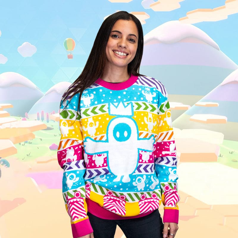 numskull-fall-guys-christmas-jumper-weihnachtspullover-strick image 5