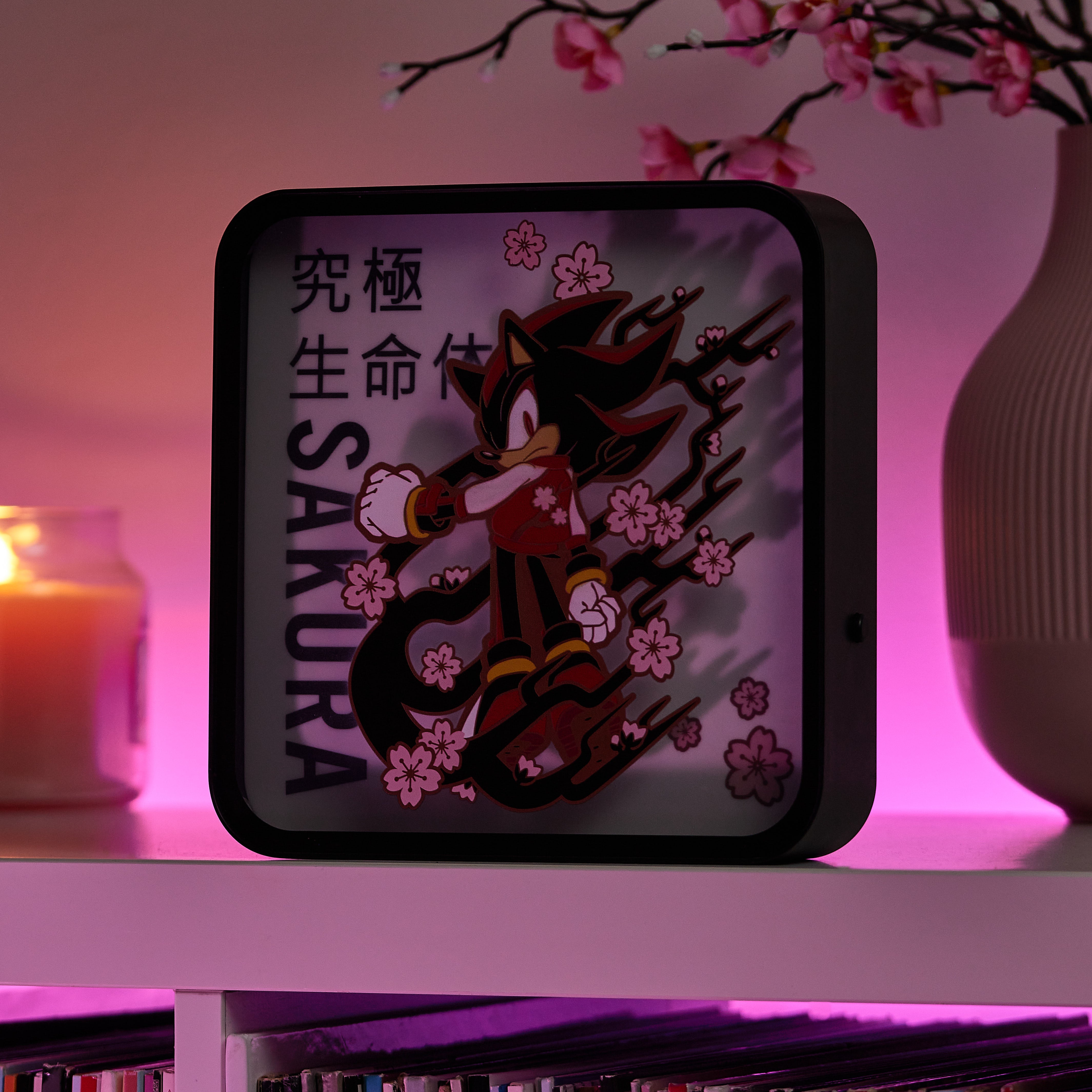numskull-sonic-lampe-sakura-shadow-acryl-led-tisch-wandlicht image 2