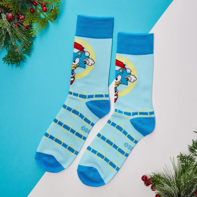 sonic-the-hedgehog-classic-winter-socken-gaming-socken image 1