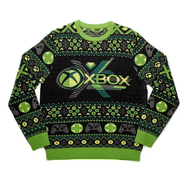 numskull-xbox-christmas-jumper-ugly-sweater-gr-e-m-gr-n image 1