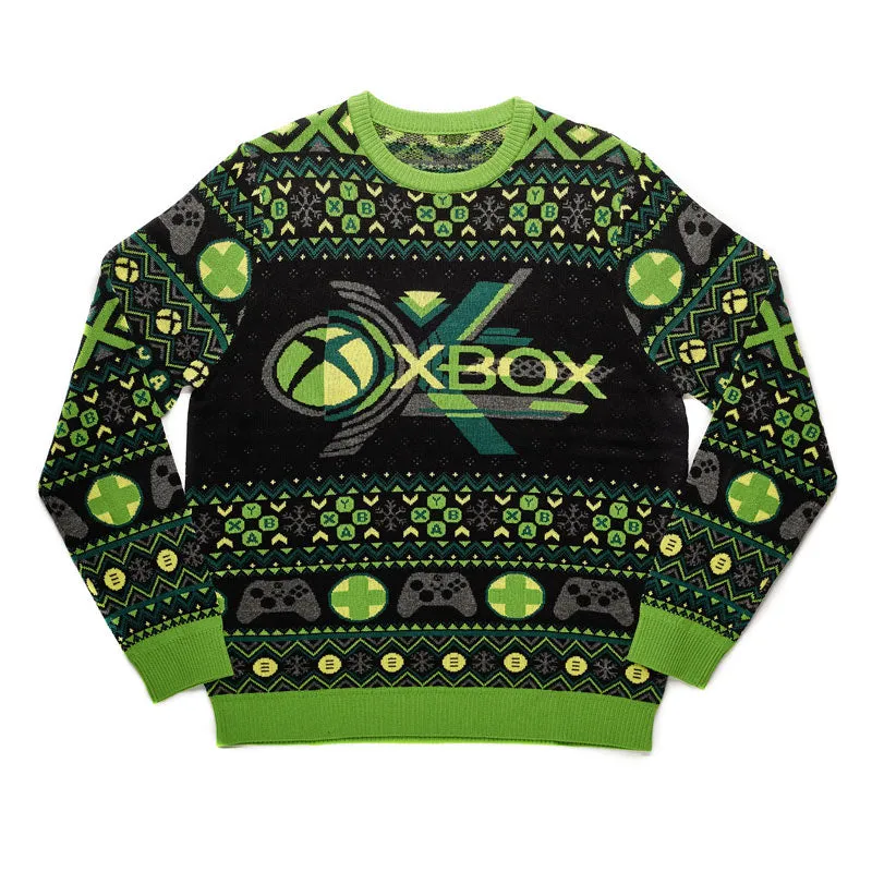 numskull-xbox-christmas-jumper-ugly-sweater-gr-e-m-gr-n image 1