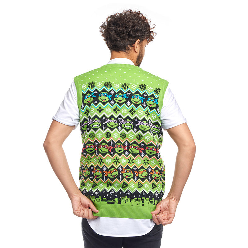 teenage-mutant-ninja-turtles-christmas-strickweste-acryl-unisex image 2