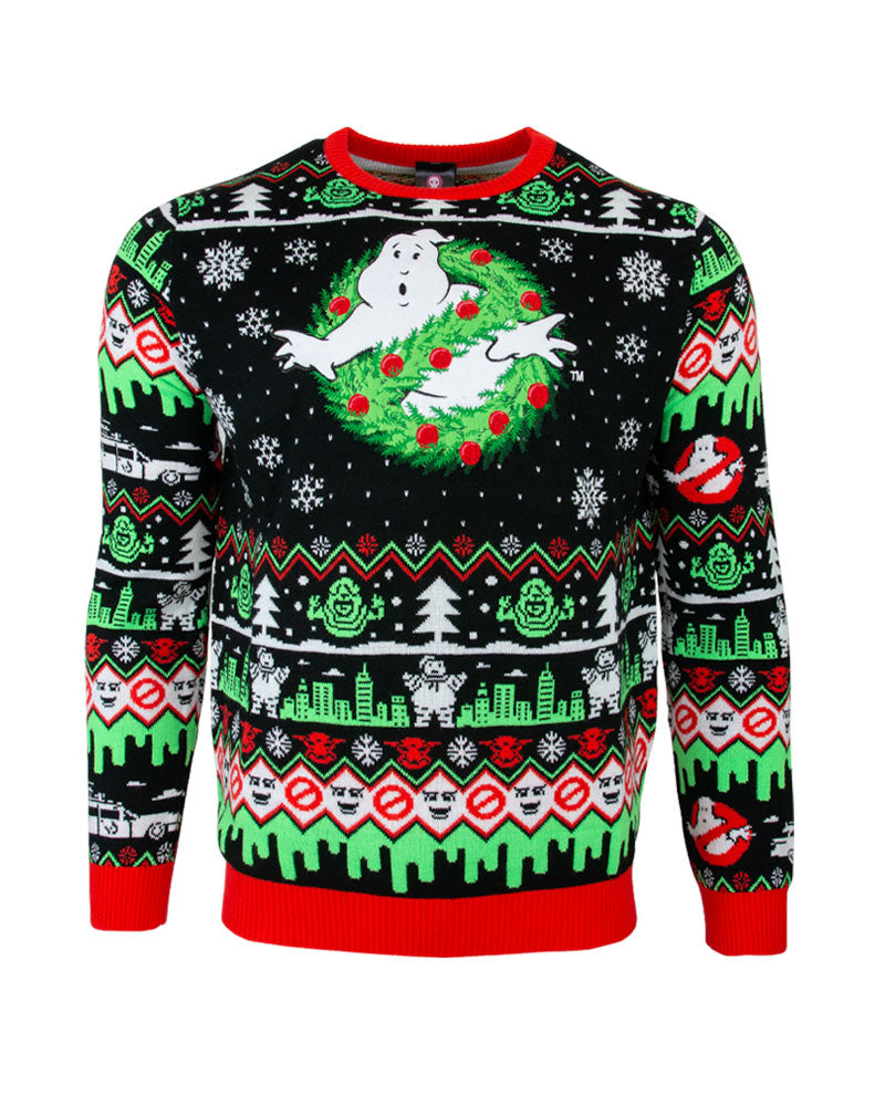 ghostbusters-christmas-jumper-ugly-sweater-gr-xs image 1