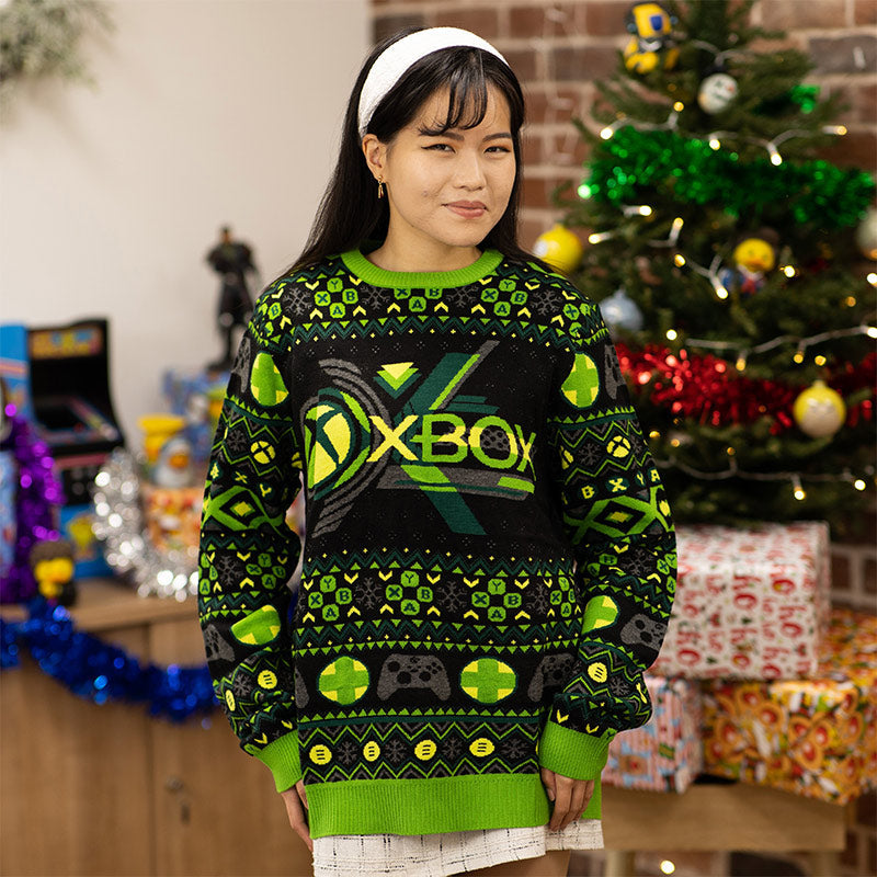 numskull-xbox-christmas-jumper-ugly-sweater-gr-e-m-gr-n image 4