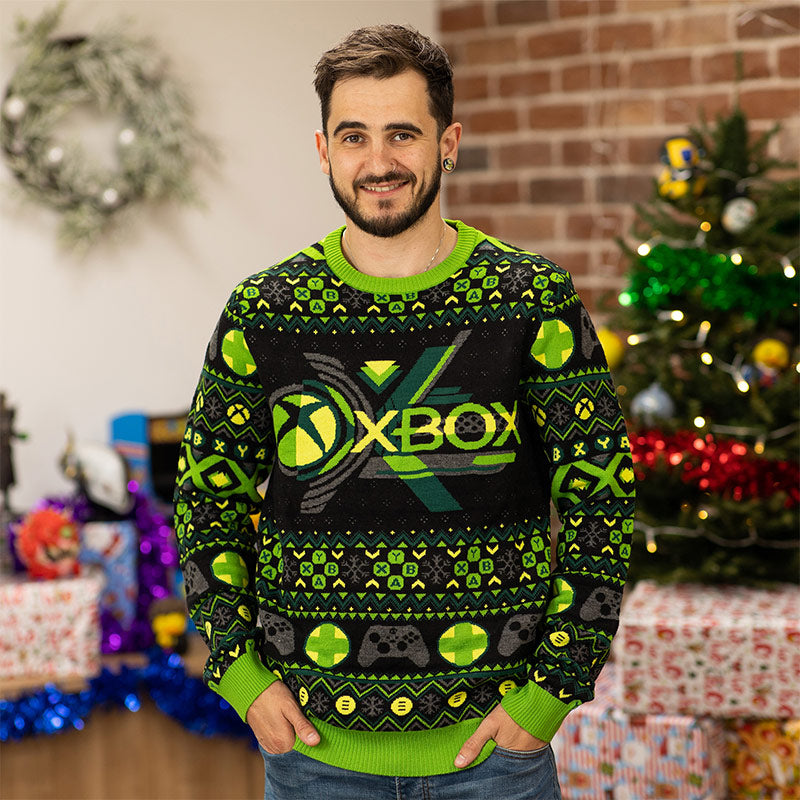 numskull-xbox-christmas-jumper-ugly-sweater-gr-e-m-gr-n image 3