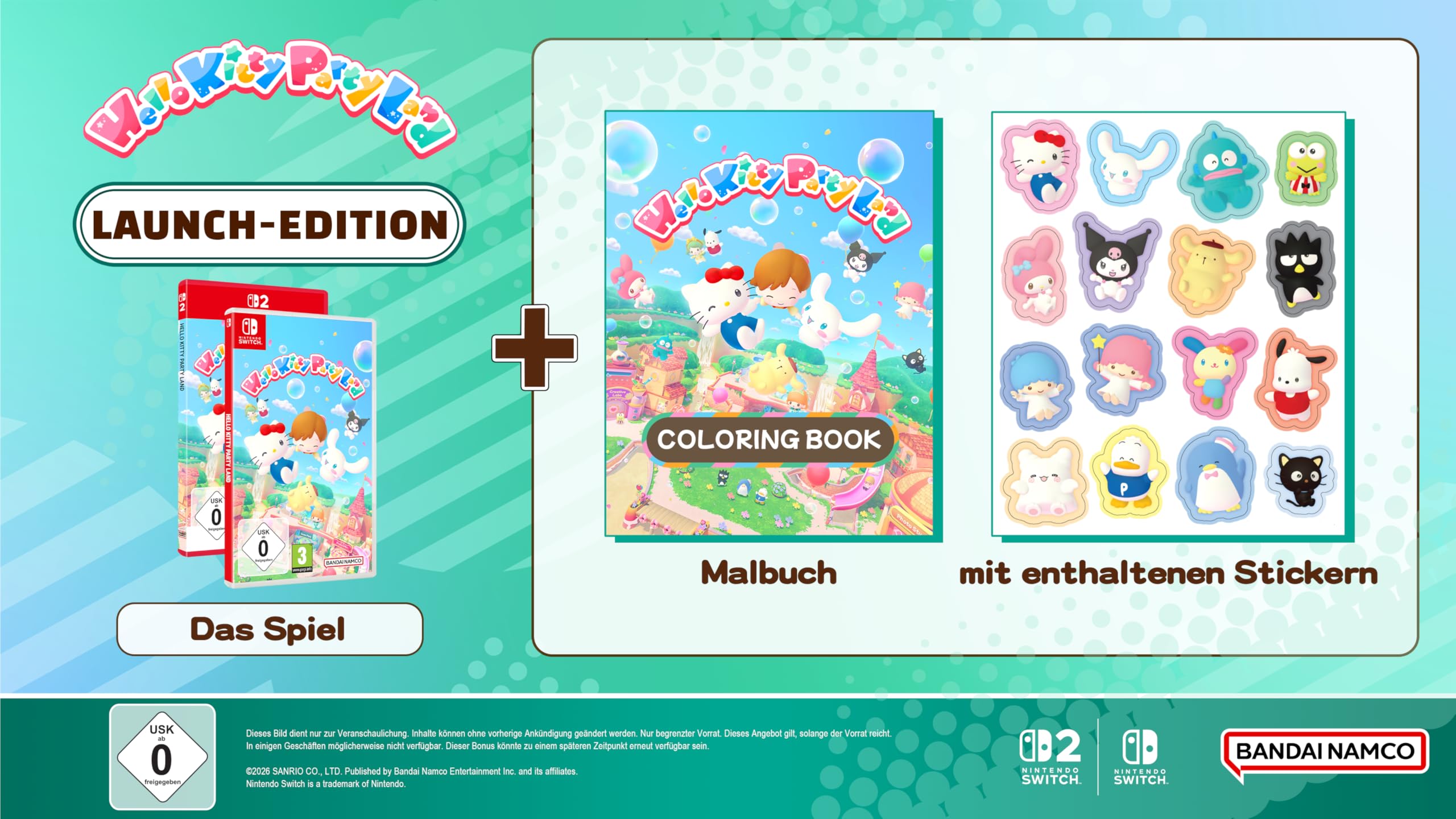sanrio-hello-kitty-party-land-launch-edition-switch-spiel-malbuch image 2