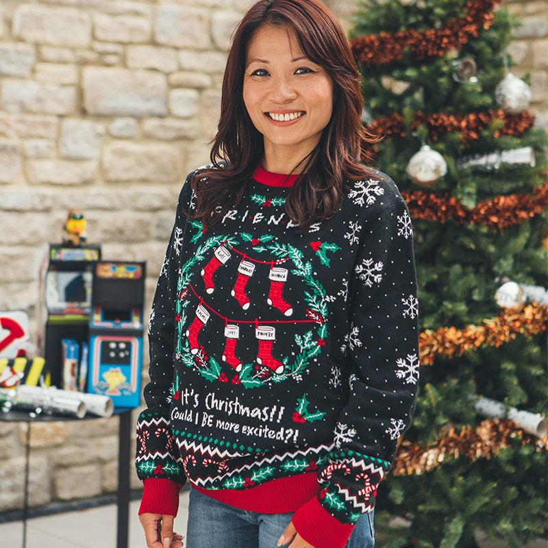 friends-could-i-be-more-excited-weihnachtspullover-2xl image 4