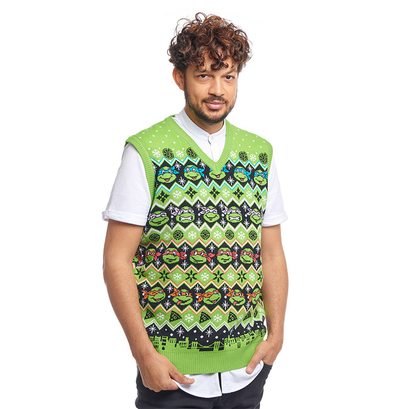 teenage-mutant-ninja-turtles-christmas-strickweste-acryl-unisex image 8
