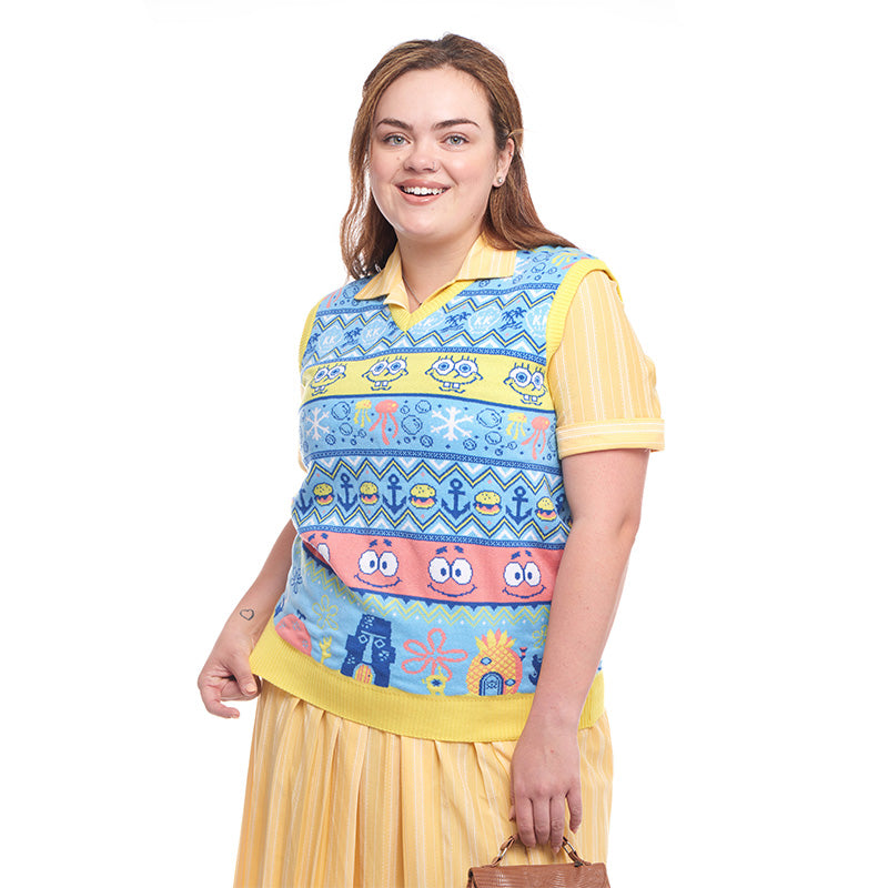 numskull-spongebob-christmas-strickweste-tank-top-gr-m image 4