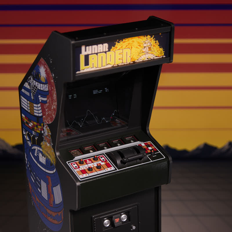 atari-lunar-lander-quarter-arcade-mini-automat-1-4-sammler image 3