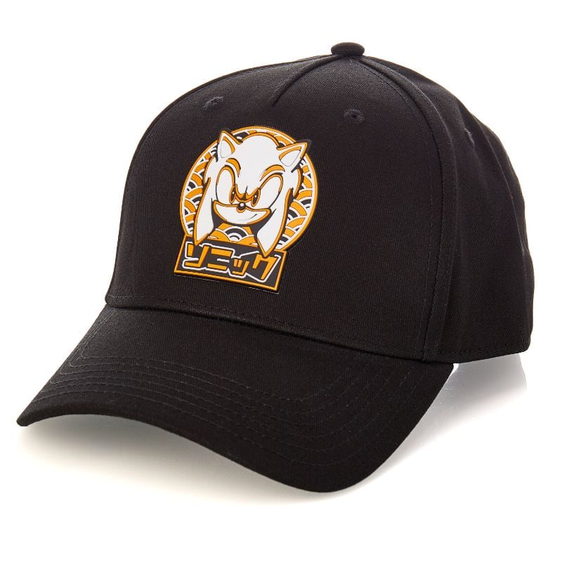 sonic-shonen-rubber-patch-snapback-cap-schwarz image 1