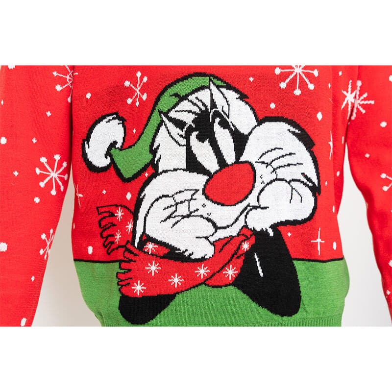numskull-looney-tunes-weihnachtspullover-rot-unisex image 3