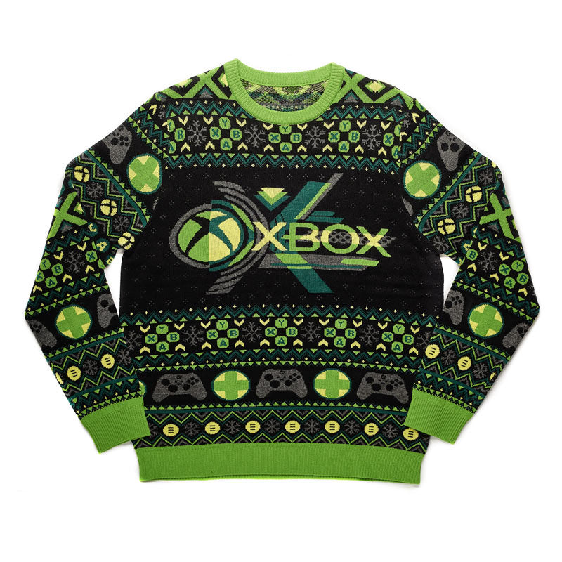 numskull-xbox-christmas-jumper-ugly-sweater-gr-e-m-gr-n image 1