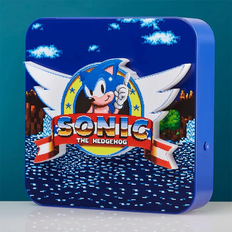 sega-sonic-the-hedgehog-3d-lampe-wand-tisch-led image 1