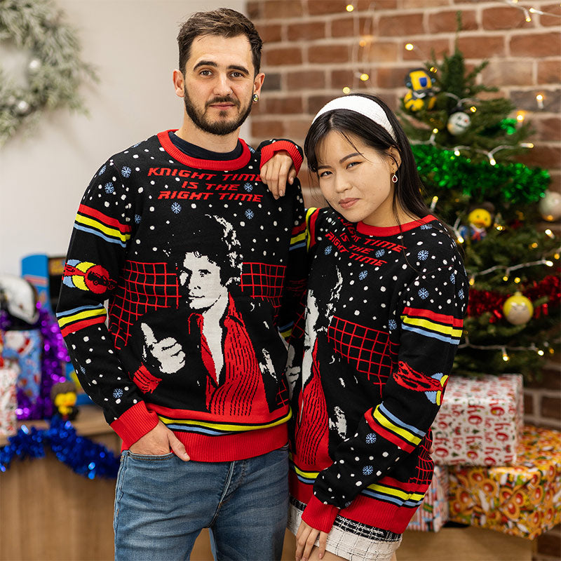 numskull-knight-rider-christmas-jumper-weihnachtspullover image 2