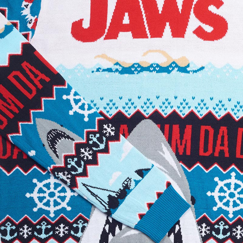 jaws-da-dum-ugly-sweater-weihnachtspullover-strick image 6