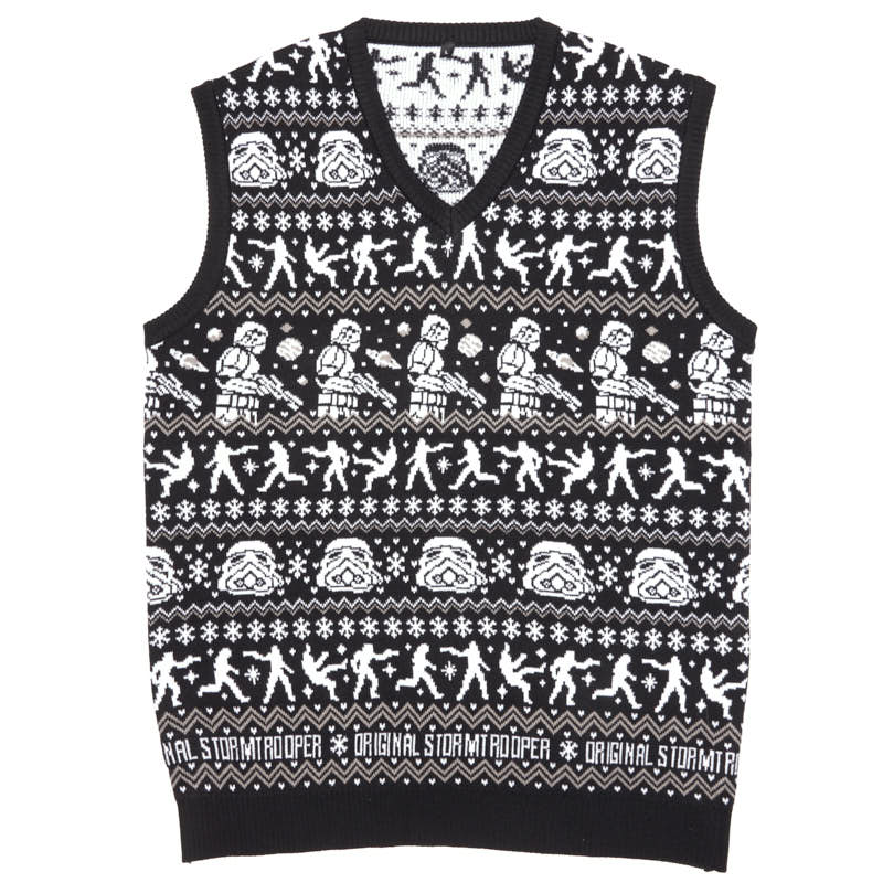 original-stormtrooper-christmas-strickweste-top-schwarz-wei image 7