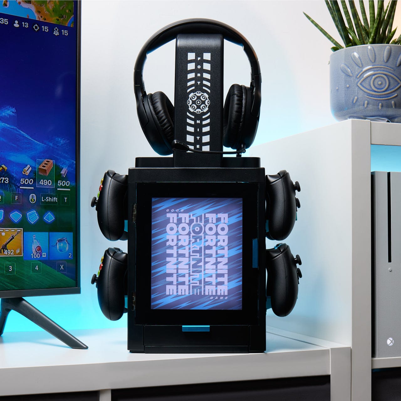 numskull-gaming-locker-fortnite-light-locker-schrank-mit-led-f-r-10-spiele image 1